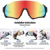 image:imageDUCO 4 Lenses Kids Sunglasses Polarized Youth Baseball Sun Glasses Sports Teens Cycling Shades Boys Girls DK280Black Frame Black Temple Orange Colorful Lens