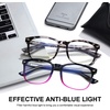 image:imageDUCO Blue Light Blocking Glasses 2 Pack Computer Gaming Glasses Women Men Blue Light Blocker Eyeglasses Square Frame Anti Eye Eyestrain 5201S