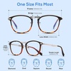 image:imageDUCO Blue Light Blocking Glasses For Men Blue Ray Glasses Oversized Computer Glasses Retro Square Fashion Eyeglasses 5223Black Tortoise