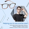 image:imageDUCO Blue Light Blocking Glasses For Men Blue Ray Glasses Oversized Computer Glasses Retro Square Fashion Eyeglasses 5223Black Tortoise