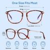image:imageDUCO Blue Light Blocking Glasses For Men Blue Ray Glasses Oversized Computer Glasses Retro Square Fashion Eyeglasses 5223Tortoise