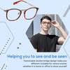 image:imageDUCO Blue Light Blocking Glasses For Men Blue Ray Glasses Oversized Computer Glasses Retro Square Fashion Eyeglasses 5223Tortoise