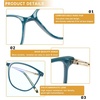 image:imageDUCO Blue Light Blocking Glasses Reduce Eye Strain and Fatigue Gaming Blue Blockers Computer Reading Glasses DC5209
