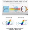 image:imageDUCO Blue Light Blocking Glasses Superlight Eyeglasses Frame Anti Blue Ray Computer Gaming Glasses 306