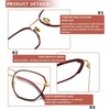 image:imageDUCO Blue Light Glasses For Women Computer Glasses Blue Ray Blocking Glasses For Men Womens Fashion Eyeglasses W014