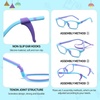 image:imageDUCO Blue Light Glasses for Kids Boys Girls Blue Ray Blocking Glasses Cute Computer Gaming TV Glasses Blue Purple