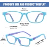 image:imageDUCO Blue Light Glasses for Kids Boys Girls Blue Ray Blocking Glasses Cute Computer Gaming TV Glasses Blue Purple