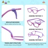image:imageDUCO Blue Light Glasses for Kids Boys Girls Blue Ray Blocking Glasses Cute Computer Gaming TV Glasses Pink Purple