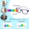 image:imageDUCO Blue Light Glasses for Kids with Strap AntiGlare Gaming Computer Glasses Eyeglasses for Boys Girls Age 610 K025
