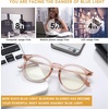 image:imageDUCO Blue Light Glasses for Men Women Blue Ray Blocking Glasses Computer Gaming Glasses Retro Round Eyeglasses Frame 5217