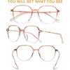 image:imageDUCO Blue Light Glasses for Men Women Blue Ray Blocking Glasses Computer Gaming Glasses Retro Square Eyeglasses 5218