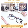 image:imageDUCO Blue Light Glasses for Men Women Blue Ray Blocking Glasses Computer Gaming Glasses Teens Retro Round Eyeglasses Frame Black Blue 5206
