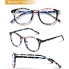 image:imageDUCO Blue Light Glasses for Men Women Blue Ray Blocking Glasses Computer Gaming Glasses Teens Retro Round Eyeglasses Frame Black Blue 5206