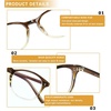 image:imageDUCO Blue Light Glasses for Men Women Blue Ray Blocking Glasses Computer Gaming Glasses Teens Retro Round Eyeglasses Frame Brown 5206