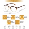 image:imageDUCO Blue Light Glasses for Men Women Blue Ray Blocking Glasses Computer Gaming Glasses Teens Retro Round Eyeglasses Frame Brown 5206