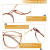 image:imageDUCO Blue Light Glasses for Men Women Blue Ray Blocking Glasses Computer Gaming Glasses Teens Retro Round Eyeglasses Frame Brown 5216