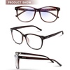 image:imageDUCO Blue Light Glasses for Men Women Blue Ray Blocking Glasses Computer Gaming Square Reading Eyeglasses 5205
