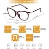 image:imageDUCO Blue Light Glasses for Men Women Blue Ray Blocking Glasses Computer Glasses for Teens Brown Retro Round Eyeglasses Frame Non prescription 5204