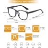 image:imageDUCO Blue Light Glasses for Men Women Blue Ray Blocking Glasses Computer Glasses for Teens Non prescription Eyeglasses 5201Black White