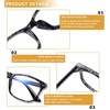 image:imageDUCO Blue Light Glasses for Men Women Blue Ray Blocking Glasses Computer Glasses for Teens Non prescription Eyeglasses 5201Black White