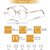 image:imageDUCO Blue Light Glasses for Women Men Blue Ray Blocking Glasses Computer Glasses for Teens Retro Round Eyeglasses W013