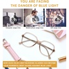 image:imageDUCO Blue Light Glasses for Women Men Computer Blue Light Blocking Glasses Anti Eyestrain Retro Eyeglasses Womens 5207