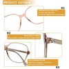 image:imageDUCO Blue Light Glasses for Women Men Computer Blue Light Blocking Glasses Anti Eyestrain Retro Eyeglasses Womens 5207