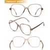 image:imageDUCO Blue Light Glasses for Women Men Computer Blue Light Blocking Glasses Anti Eyestrain Retro Eyeglasses Womens 5207