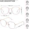 image:imageDUCO Blue Light Glasses for Women Men Computer Blue Ray Blocking Glasses Cute Retro Round Eyeglasses Frame 8217
