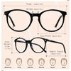 image:imageDUCO Blue Light Glasses for Women Men Computer Gaming Glasses for Teens Anti Eyestrain Reading Eyeglasses Black 1230