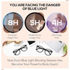 image:imageDUCO Blue Light Glasses for Women Men Computer Gaming Glasses for Teens Anti Eyestrain Reading Eyeglasses Black 1230