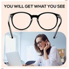 image:imageDUCO Blue Light Glasses for Women Men Computer Gaming Glasses for Teens Anti Eyestrain Reading Eyeglasses Black 1230