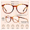 image:imageDUCO Blue Light Glasses for Women Men Computer Gaming Glasses for Teens Anti Eyestrain Reading Eyeglasses Brown 1230