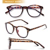 image:imageDUCO Blue Light Glasses for Women Men Computer Gaming Glasses for Teens Anti Eyestrain Reading Eyeglasses Tortoise 1230