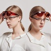 image:imageDUCO Fit Over Sunglasses for Men Women Wear Over Glasses Retro Wrap Around Polarized Sun Glasses UV400 Protection Brown