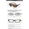 image:imageDUCO Fit Over Wraparound Sunglasses for Men and Women Polarized Wear Over Sunglasses 8960 Red Frame Brown LensLens Height 36mm