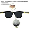 image:imageDUCO Kids Aviatory Style Polarized Sunglasses TPEE Flexible Frame Glasses for Boys and Girls