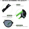 image:imageDUCO Kids Aviatory Style Polarized Sunglasses TPEE Flexible Frame Glasses for Boys and Girls Age 3 to 7 K011