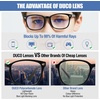 image:imageDUCO Kids Blue Light Glasses Girls Boys Computer Gaming Eyeglasses Anti UVBluelight Glasses for Kids Age 610 K028Black