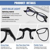 image:imageDUCO Kids Blue Light Glasses Girls Boys Computer Gaming Eyeglasses Anti UVBluelight Glasses for Kids Age 610 K028Black
