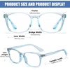 image:imageDUCO Kids Blue Light Glasses Girls Boys Computer Gaming Eyeglasses Anti UVBluelight Glasses for Kids Age 610 K028Clear Blue