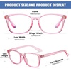 image:imageDUCO Kids Blue Light Glasses Girls Boys Computer Gaming Eyeglasses Anti UVBluelight Glasses for Kids Age 610 K028Clear Pink