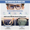 image:imageDUCO Kids Blue Light Glasses Girls Boys Computer Gaming Eyeglasses Anti UVBluelight Glasses for Kids Age 610 K028Clear Yellow