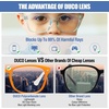 image:imageDUCO Kids Blue Light Glasses Girls Boys Computer Gaming Eyeglasses Anti UVBluelight Glasses for Kids Age 610 K028Orange White