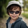 image:imageDUCO Kids Sunglasses Age 610 Boys Girls Polarized UV400 Youth Cycling Glasses Baseball Tennis Pickleball Softball RunningBlack Frame Orange Temple Grey Lens