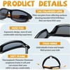 image:imageDUCO Kids Sunglasses Age 610 Boys Girls Polarized UV400 Youth Cycling Glasses Baseball Tennis Pickleball Softball RunningBlack Frame Orange Temple Grey Lens