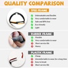 image:imageDUCO Kids Sunglasses Age 610 Boys Girls Polarized UV400 Youth Cycling Glasses Baseball Tennis Pickleball Softball RunningBlack Frame Orange Temple Grey Lens