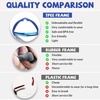 image:imageDUCO Kids Sunglasses Age 610 Boys Girls Polarized UV400 Youth Cycling Glasses Baseball Tennis Pickleball Softball RunningBlue Frame Blue Temple Mirror Lens