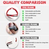 image:imageDUCO Kids Sunglasses Age 610 Boys Girls Polarized UV400 Youth Cycling Glasses Baseball Tennis Pickleball Softball RunningRed Frame Black Temple Grey Lens