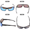 image:imageDUCO Mens Sports Style Polarized Sunglasses Carbon Fiber Unbreakable Frame X6 9019 Blue